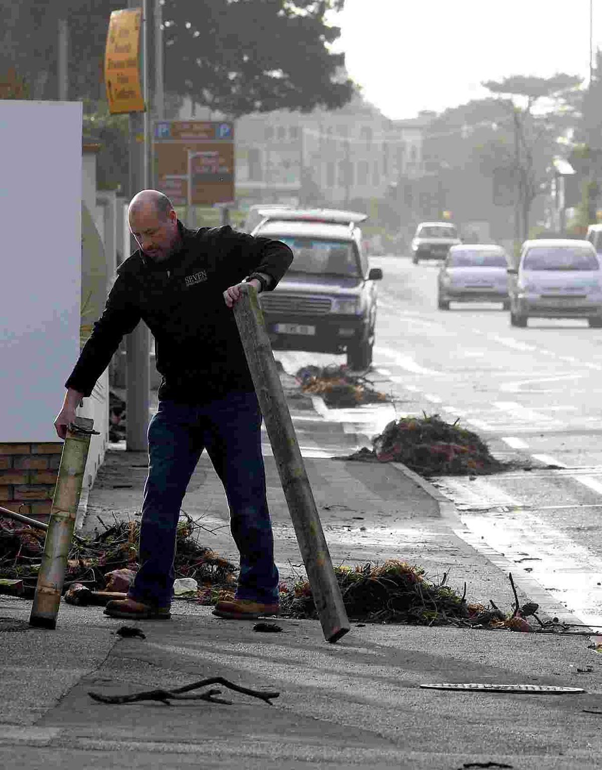 Daily Echo photos of the storms on February 14 and 15th and the trail of devastation left in its wake.  