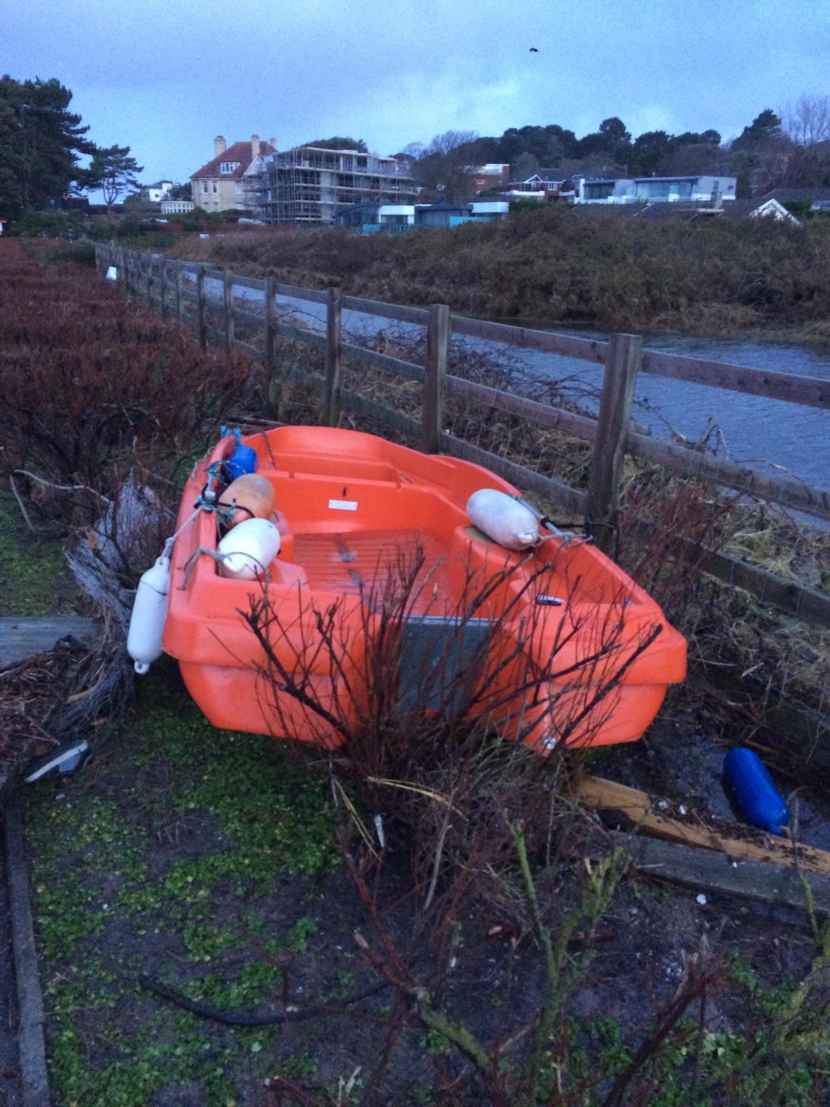 Daily Echo reader photos of the storm and damage left behind after severe weather swept through Dorset on February 14 and February 15. Picture sent by Ben Schofield of Sandbanks