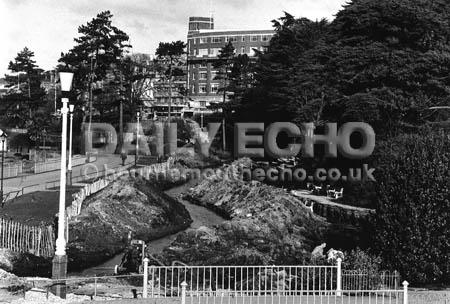 In 1988 tons of earth was moved in Bournemouth Lower Gardens in a bid to ease flooding from the Bourne Stream.