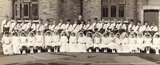Communion taken at the old St Mary's School in Norton Road, Poole in the summer of 1965. Submitted photo.