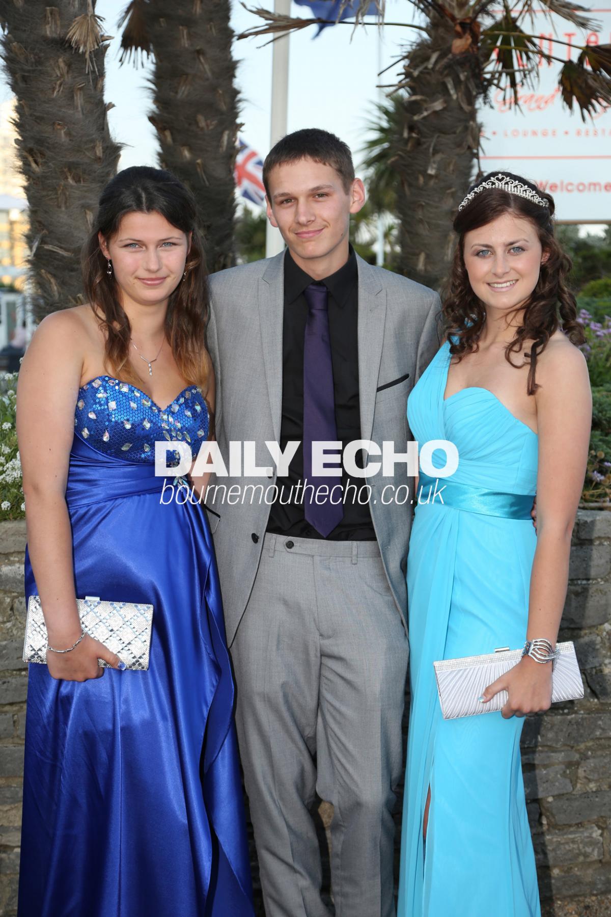 Poole High School Year 11 prom at The Cumberland Hotel in Bournemouth on 1st July 2014