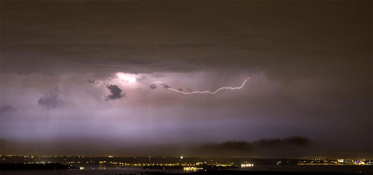 Lightning show across Dorset