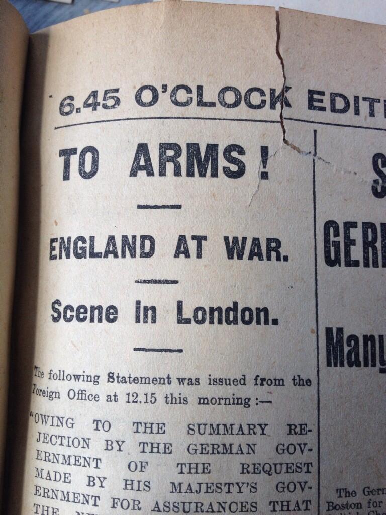 As part of her research into the anniversary of World War One, Faith Eckersall delved into the Echo archives and tweeted pictures of some of the more interesting stories. We've collected them all in one place.