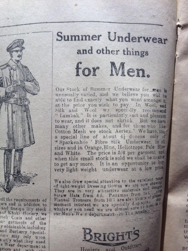 As part of her research into the anniversary of World War One, Faith Eckersall delved into the Echo archives and tweeted pictures of some of the more interesting stories. We've collected them all in one place.