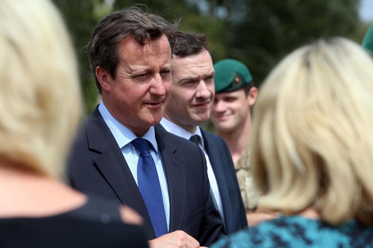 David Cameron and George Osborne visit Poole