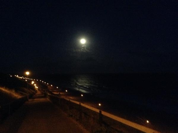 Supermoon over Southbourne by Sarah Bedford