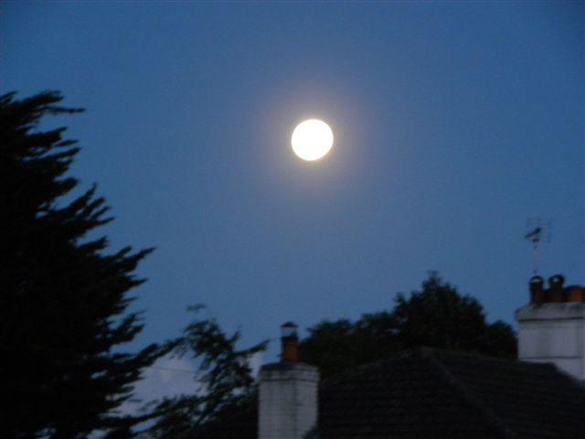 Supermoon over Wimborne. Picture by Anthony Oliver.