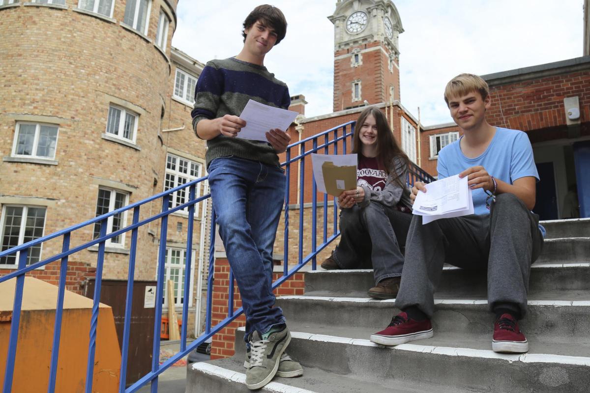 A Level results day 2014 at Bournemouth and Poole College