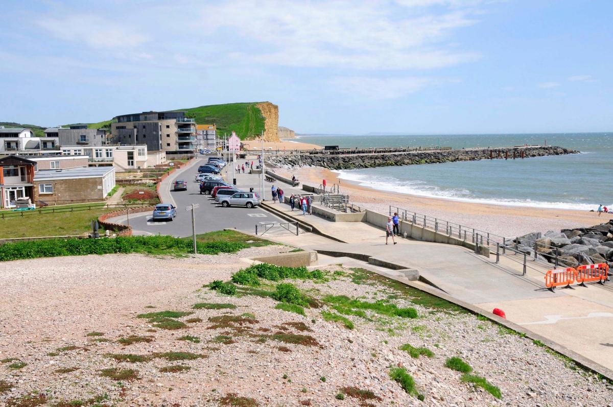 West Bay viewed from West Cliff 