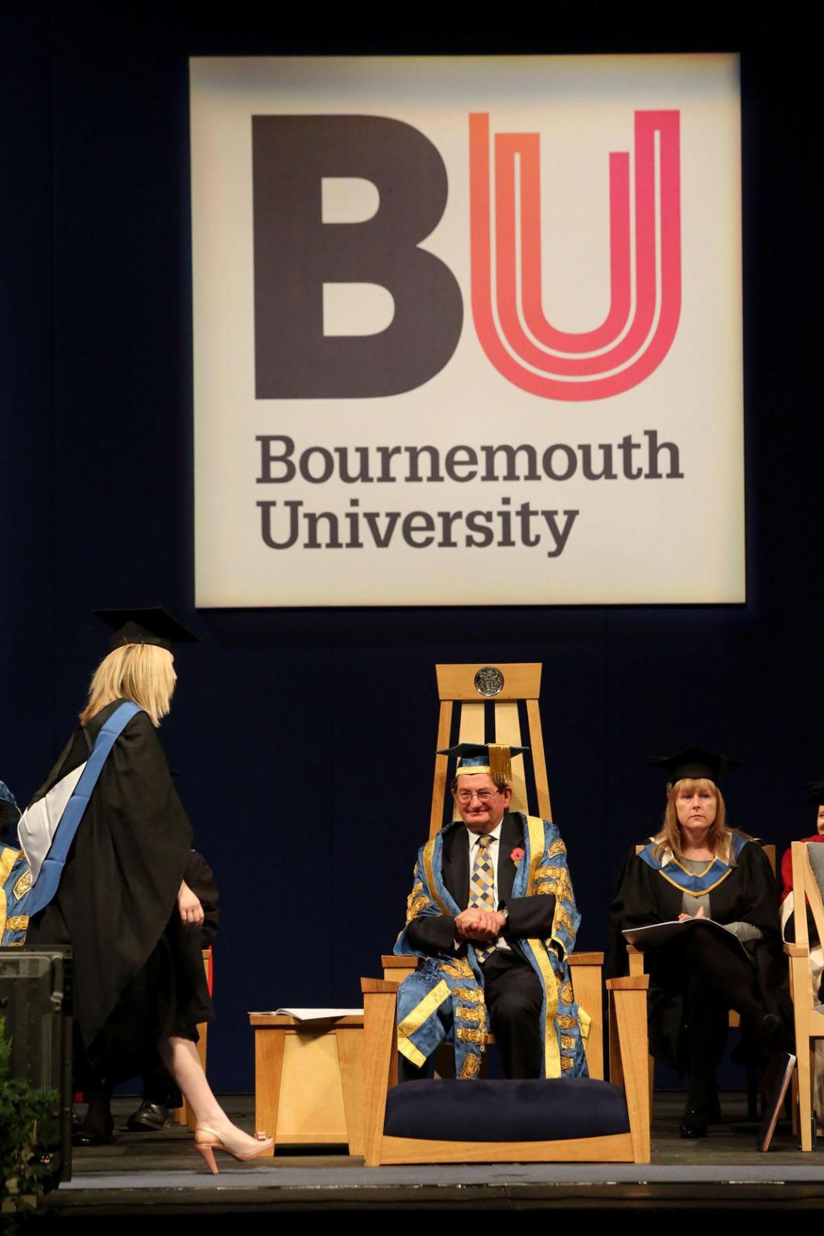 Students from the school of Health and Social Care graduate from Bournemouth University on 4th November 2014. Pictures by Corin Messer. 
