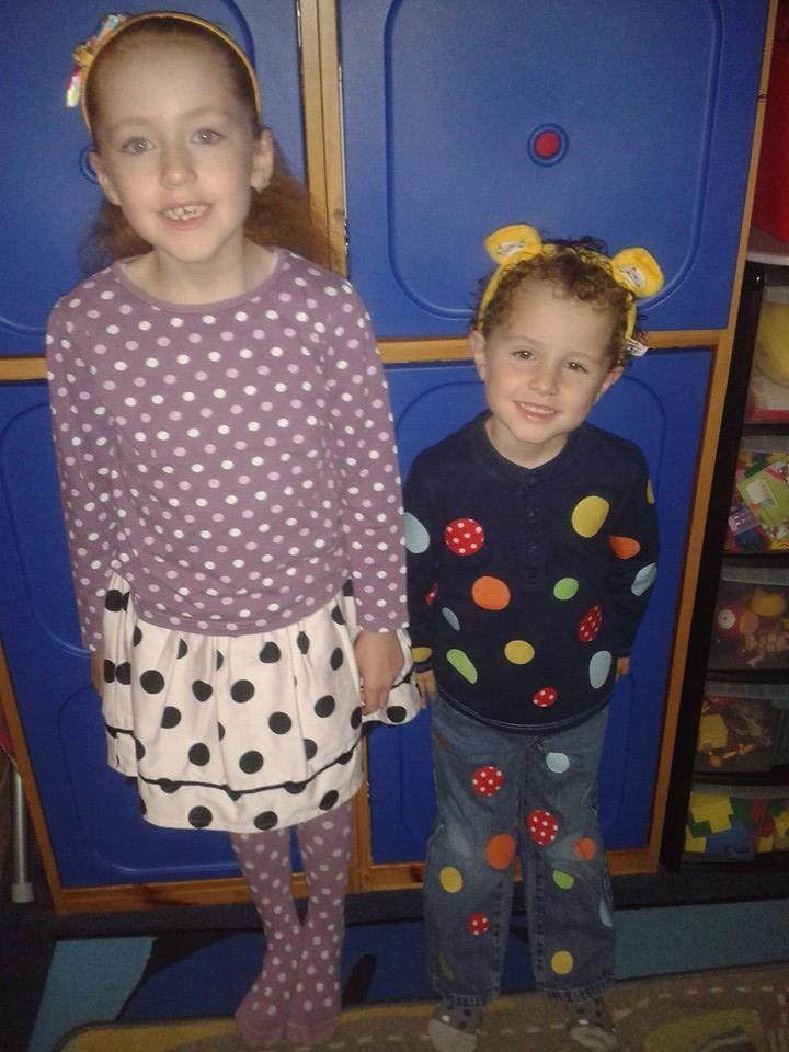 Youngsters dress in spots for Children in Need