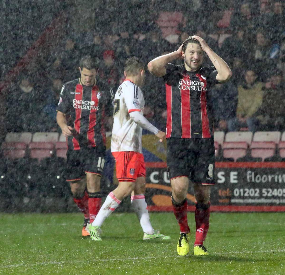 AFC Bournemouth v Fulham at the Goldsands Stadium on Friday, December 26th 2014. 