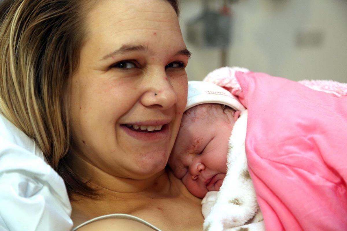 Pictures of babies born into the world on New Year's Day 2015
