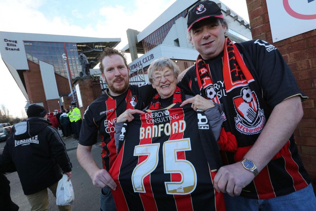 AFC Bournemouth's FA Cup tie at Aston Villa on Sunday, January 25, 2015. Pictures by Corin Messer. 