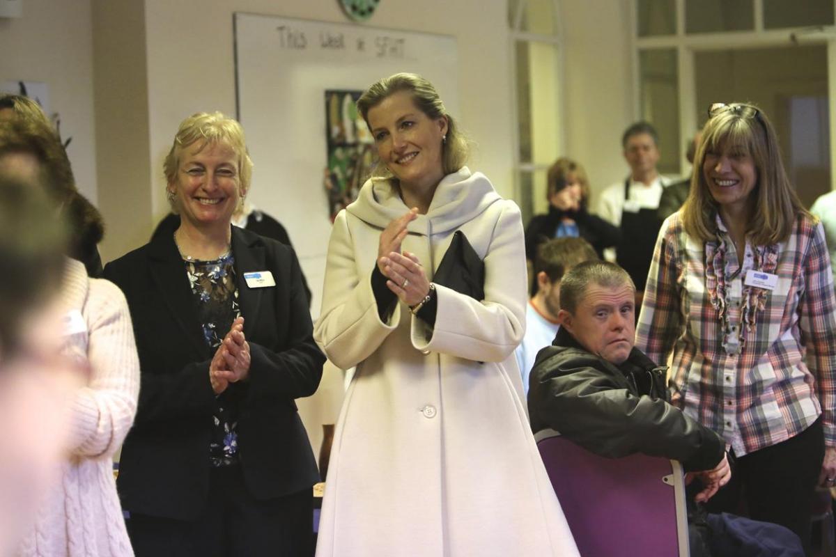 Her Royal Highness, Sophie, Countess of Wessex visits the Stable Family Home Trust at Bisterne. Pictures by Sam Sheldon. 