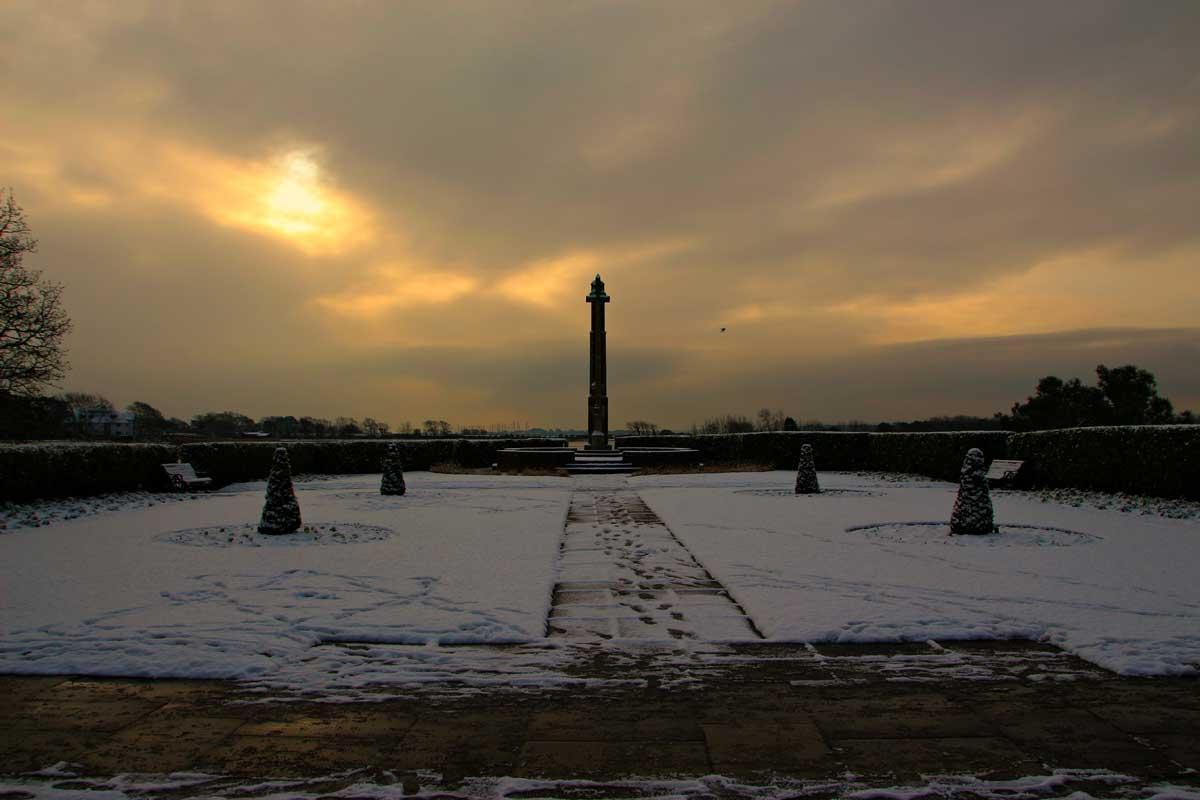 The war memorial in Poole Park captured by Shaun Lee