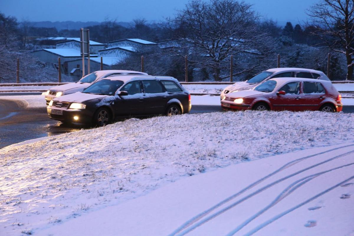 Pictures of snow taken on 3 February, 2015 taken by Richard Crease, Bournemouth Daily Echo. 