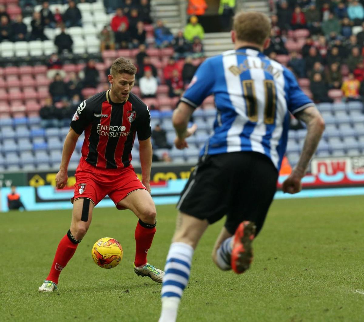 Wigan v AFC Bournemouth on Saturday, 7 February 2015. Pictures by Sally Adams. 