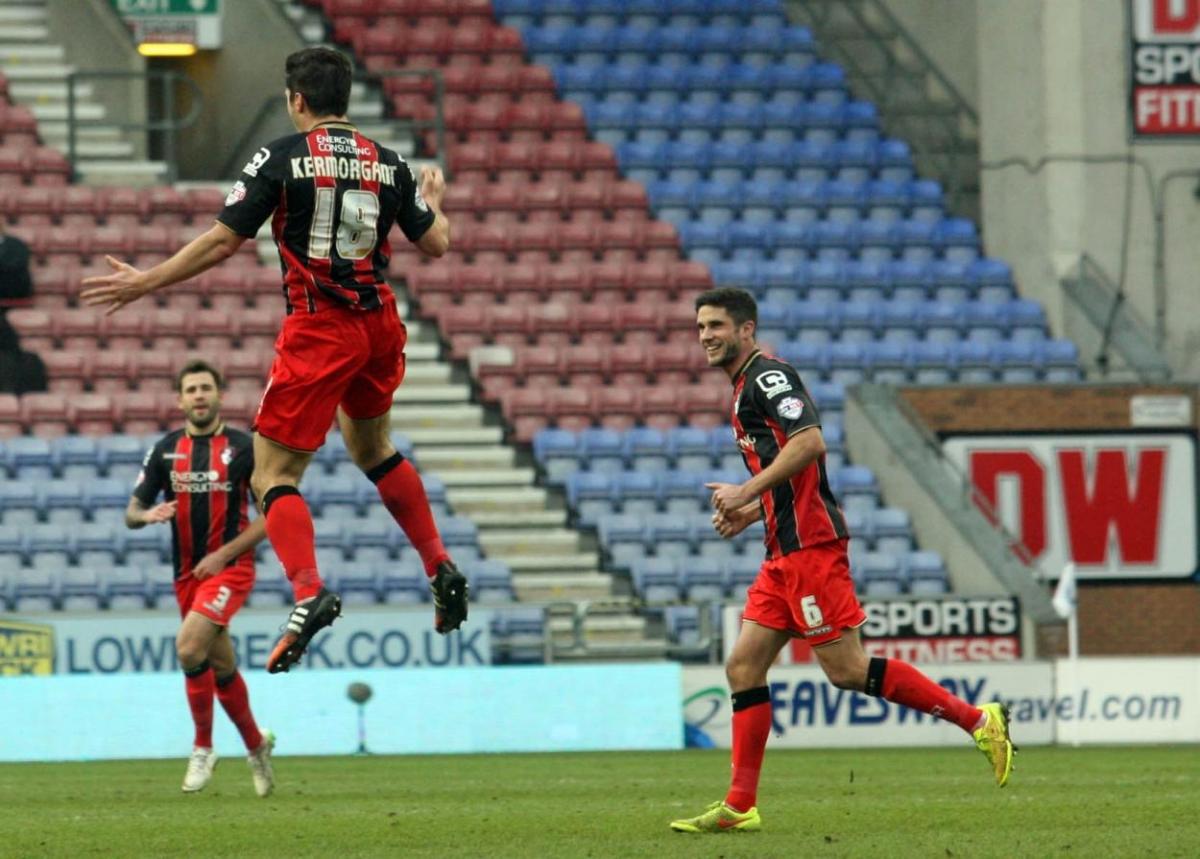 Wigan v AFC Bournemouth on Saturday, 7 February 2015. Pictures by Sally Adams. 