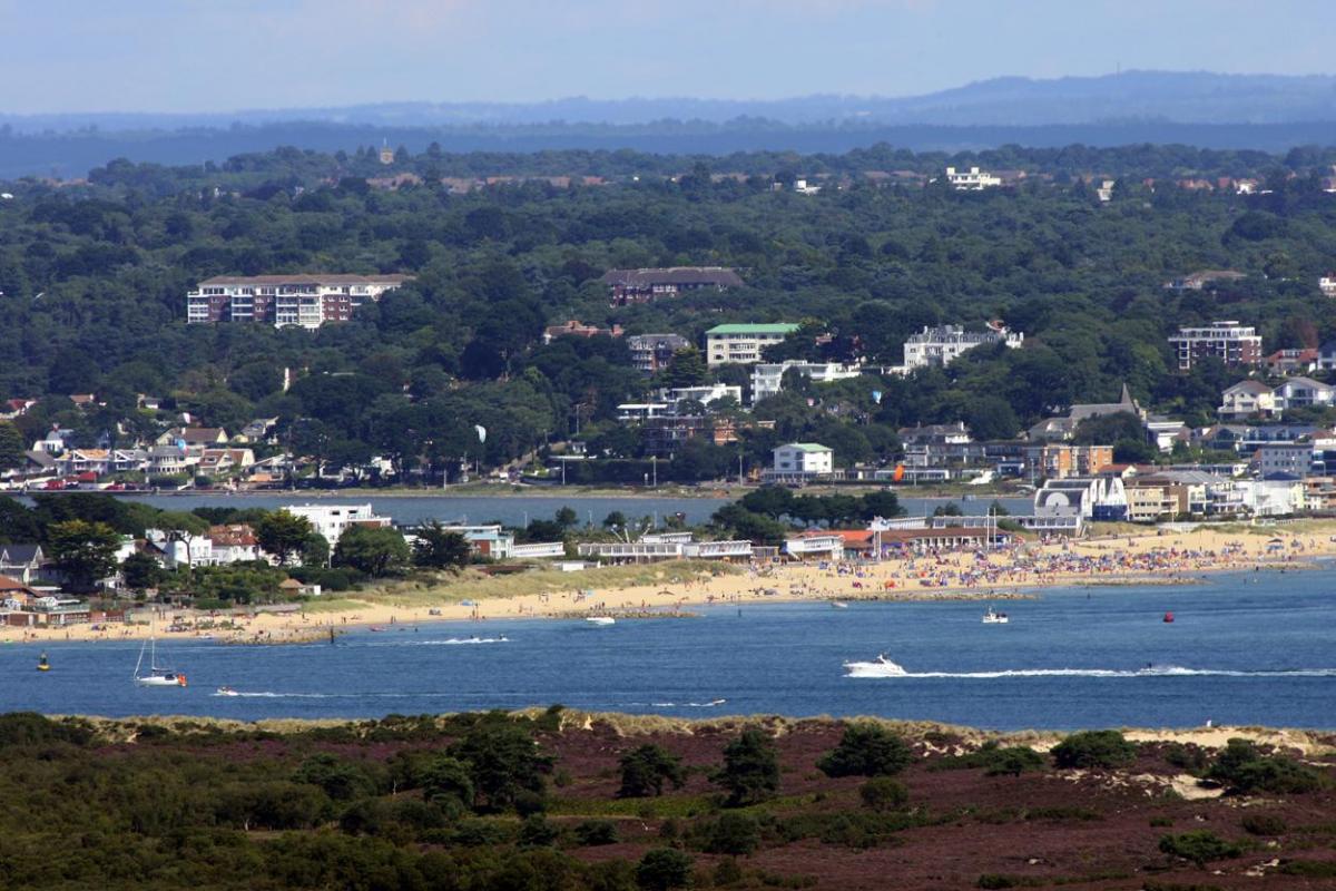 Pictures of Sandbanks beach through the years 