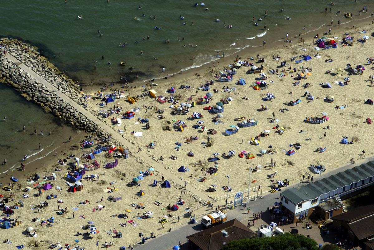 Pictures of Sandbanks beach through the years 