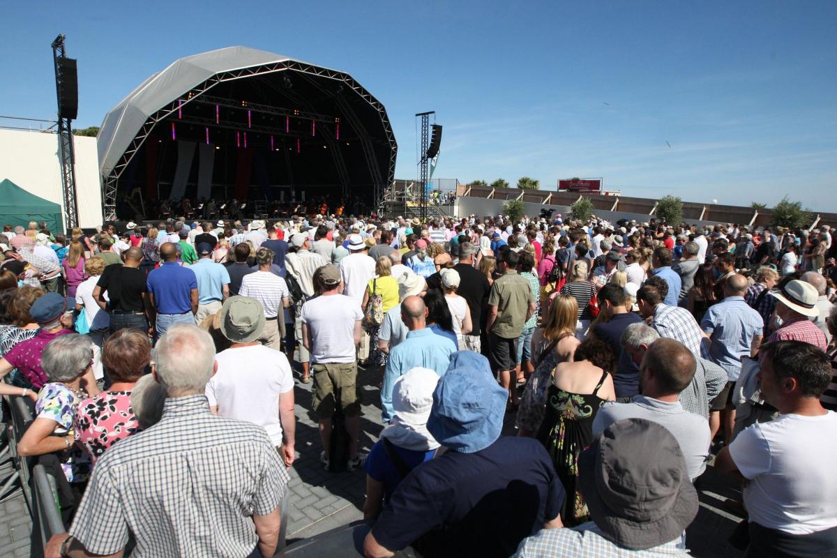 The BSO concert at the seafront where the Imax once stood