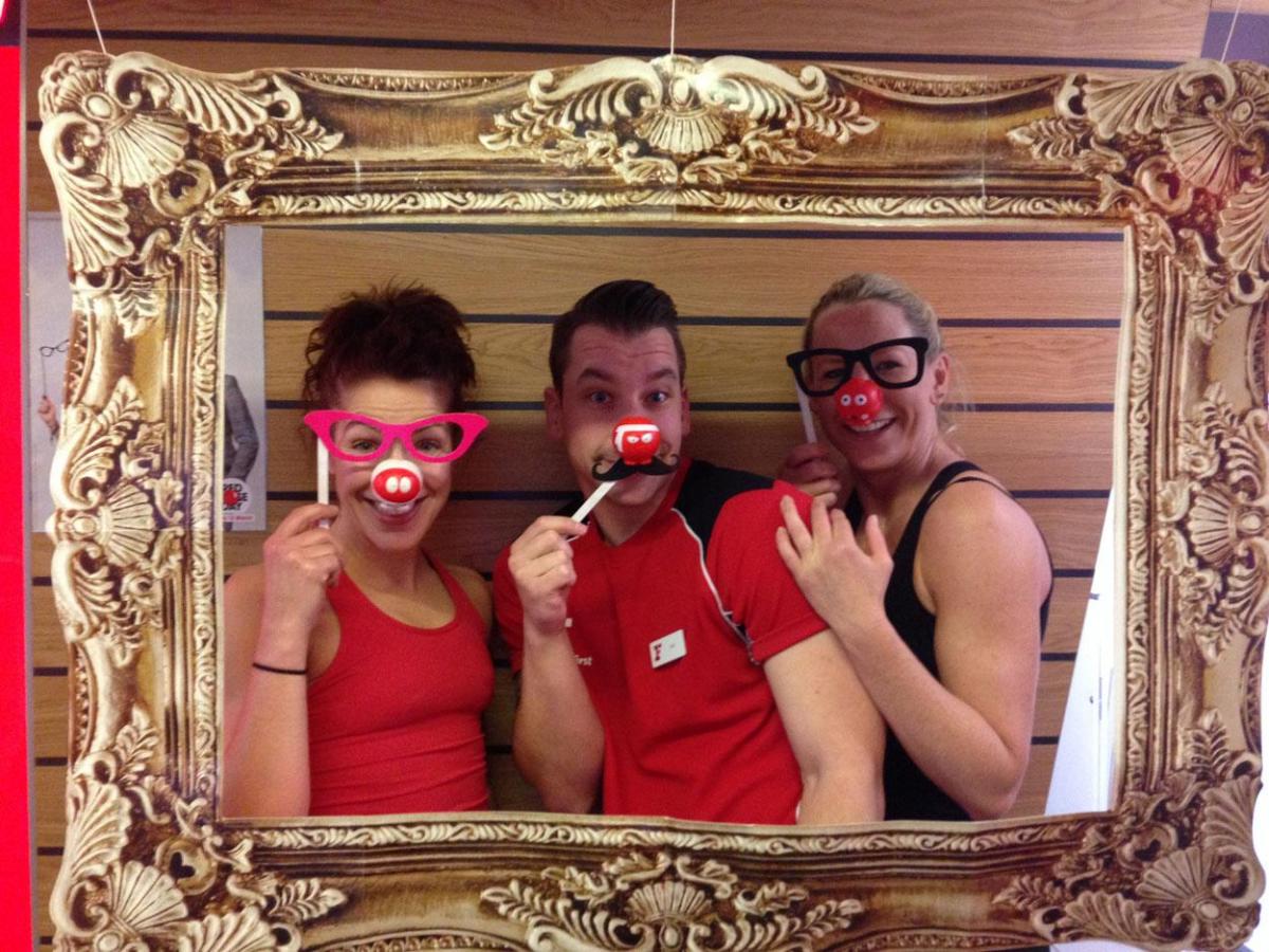 Capturing the fun at  Fitness First  Bournemouth raising funds for comic relief.