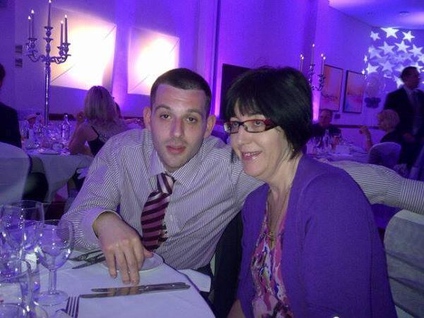 Aaron with his mum