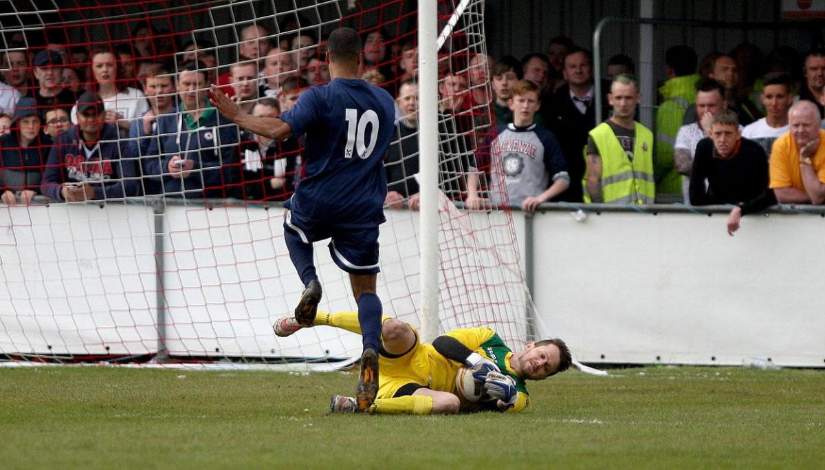 All the pictures of Poole Town v Corby Town on 25th April 2015 by Corin Messer 