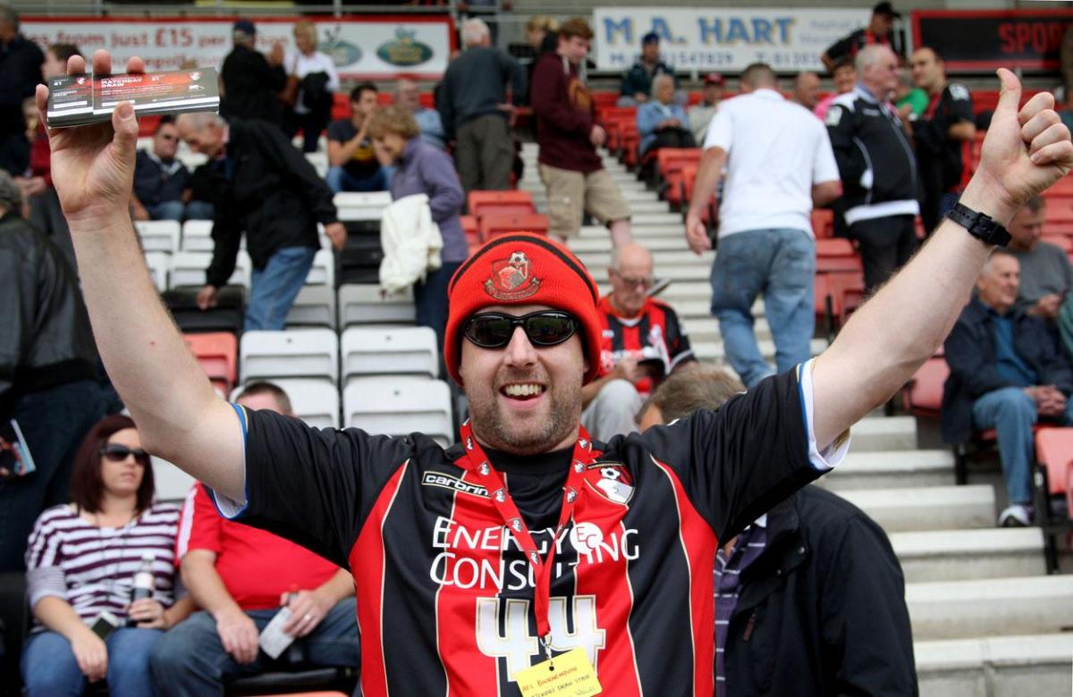 Cherries Supporters taken at the games in September 2014.