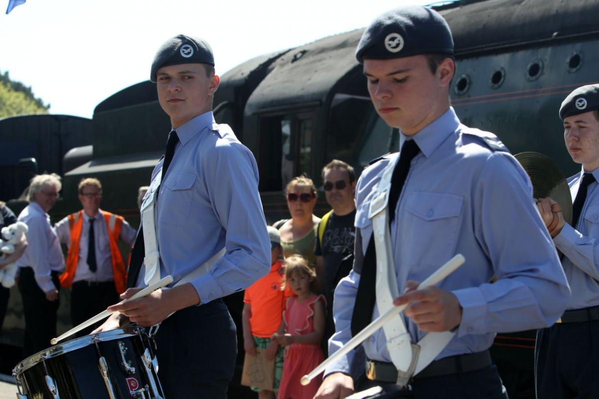 Volunteers from Swanage Railway marking Armed Forces Day with the Purbeck at War event. Picture by Sam Sheldon
