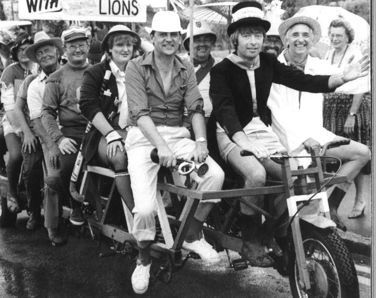 Swanage Lion's Club 21 seaterbike in 1983