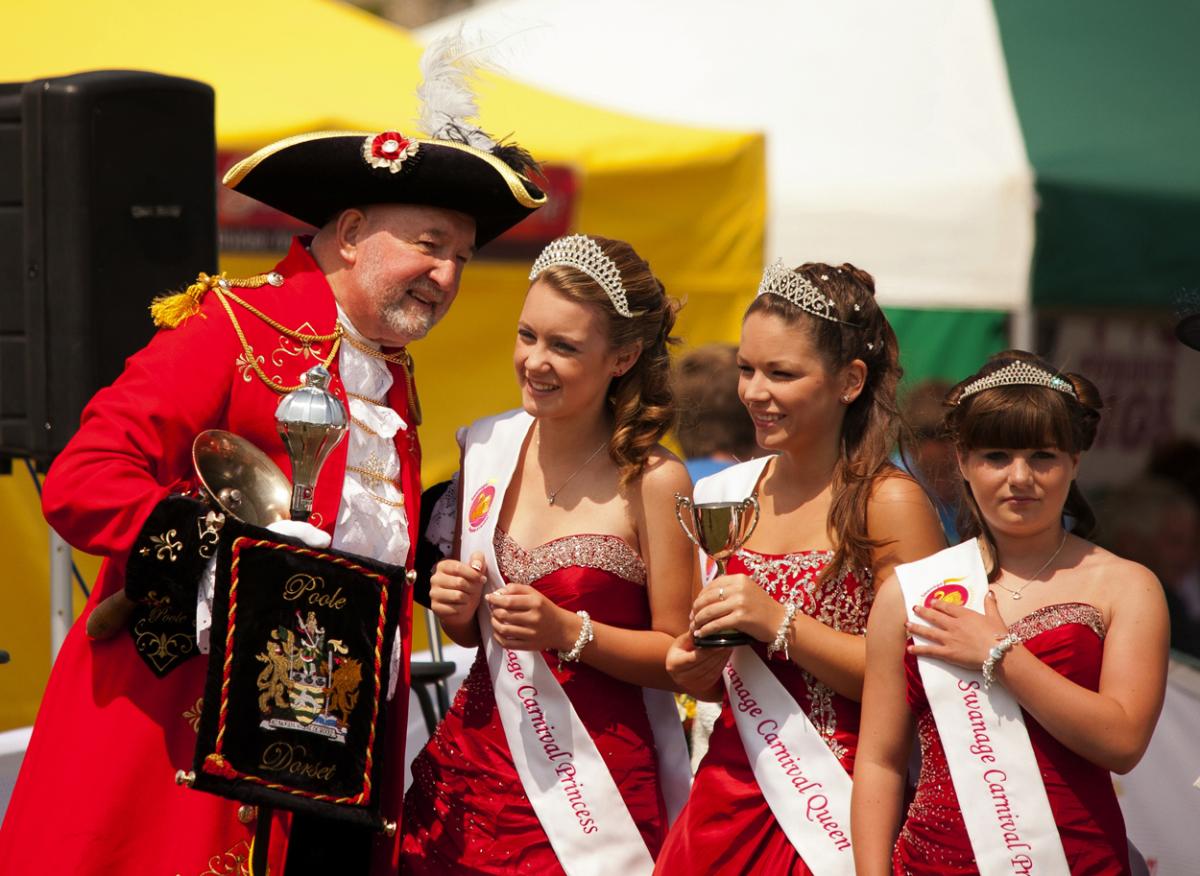 Swanage Carnival Queen and princesses in 2011