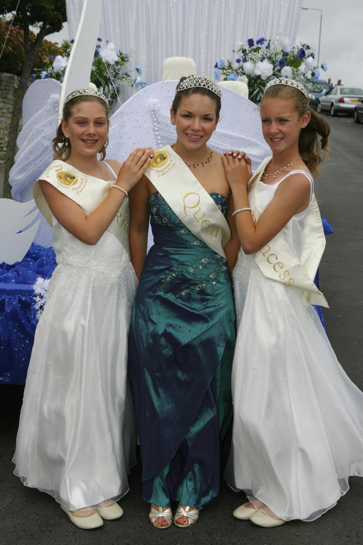 Swanage Carnival Queen and Princesses in 2010