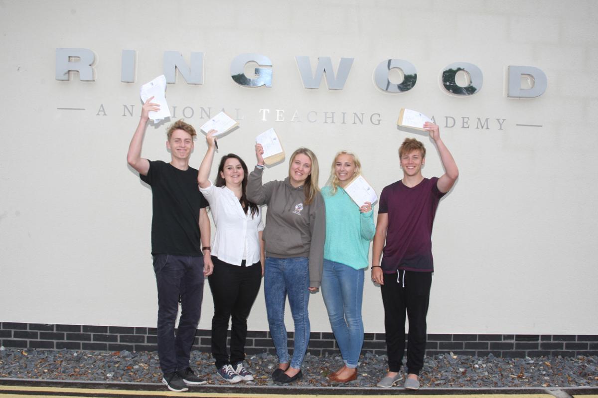 A Level results day 2015 at Ringwood School. Pictures by Mick Cunningham 