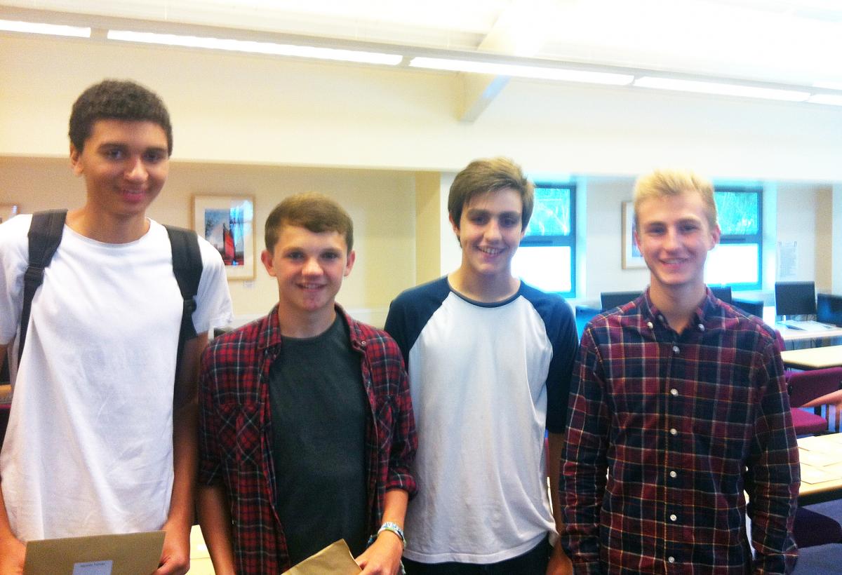 A Level results day 2015 at St Edward's School 
