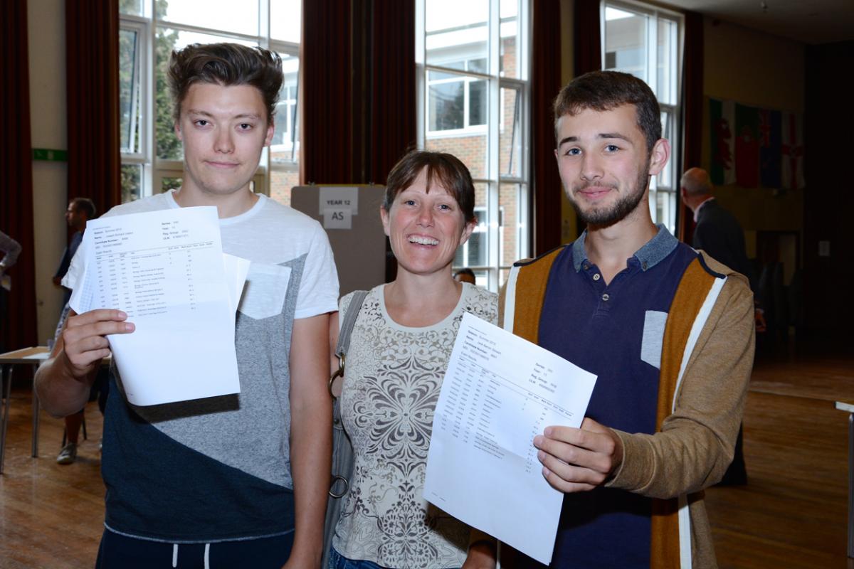 A Level results day 2015 at Poole Grammar School. Pictures by Sian Court 
