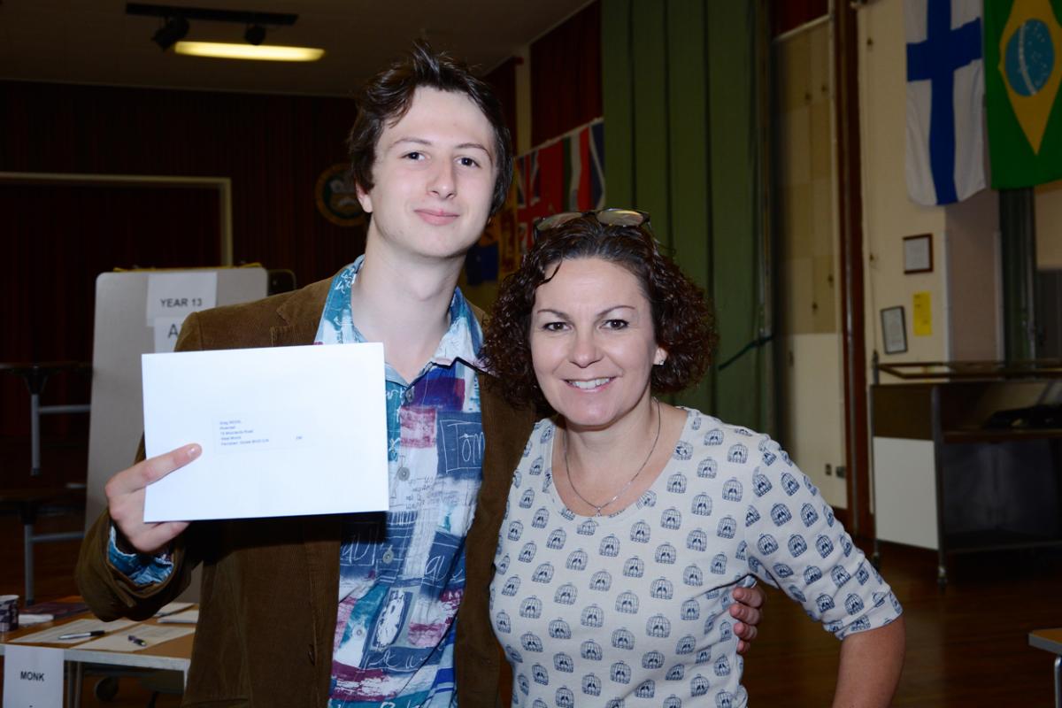 A Level results day 2015 at Poole Grammar School. Pictures by Sian Court 