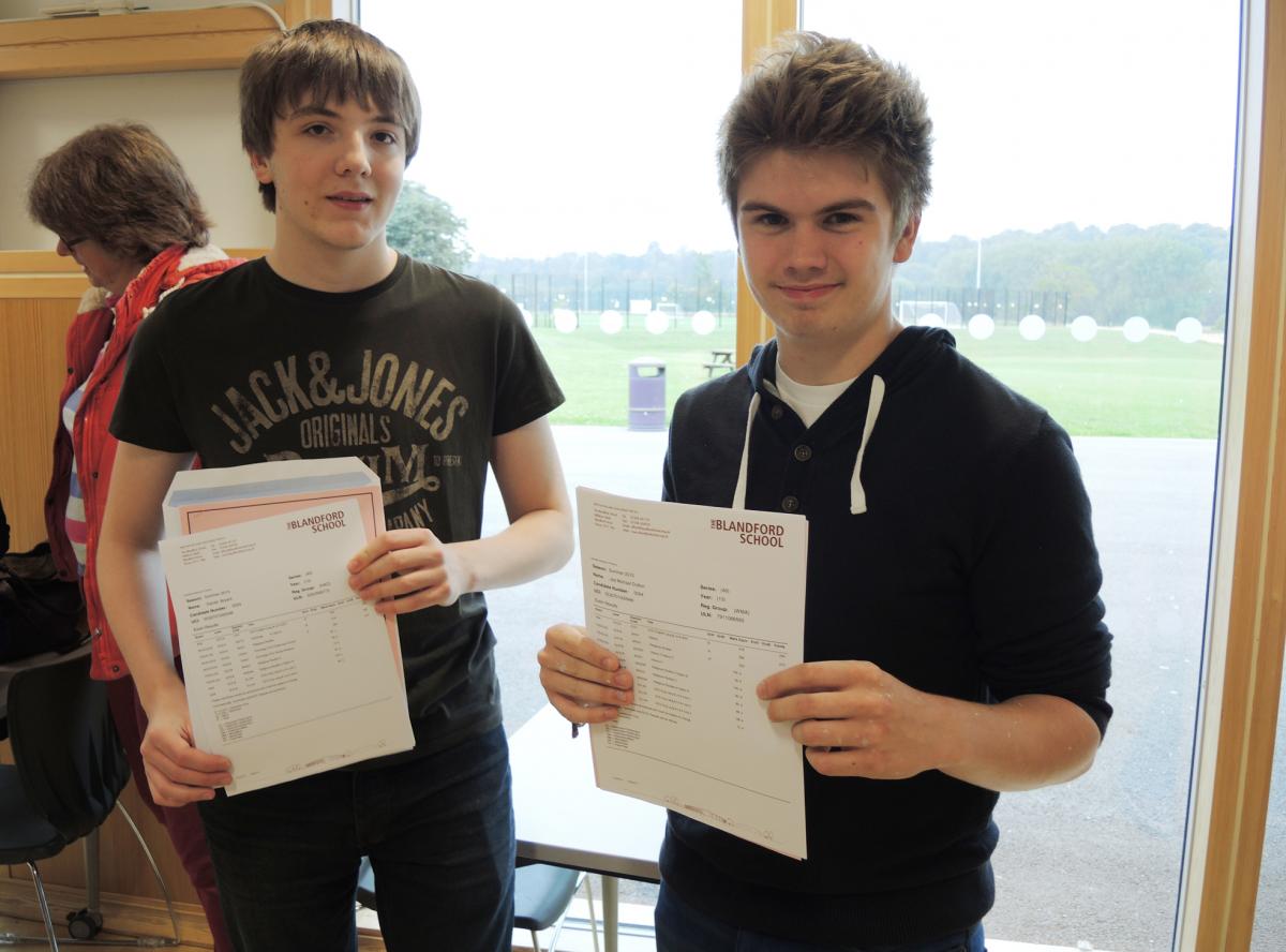 A Level results day at The Blandford School 