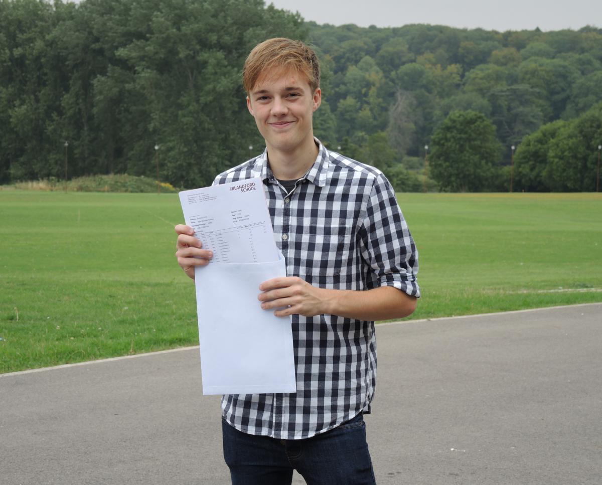 A Level results day at The Blandford School 