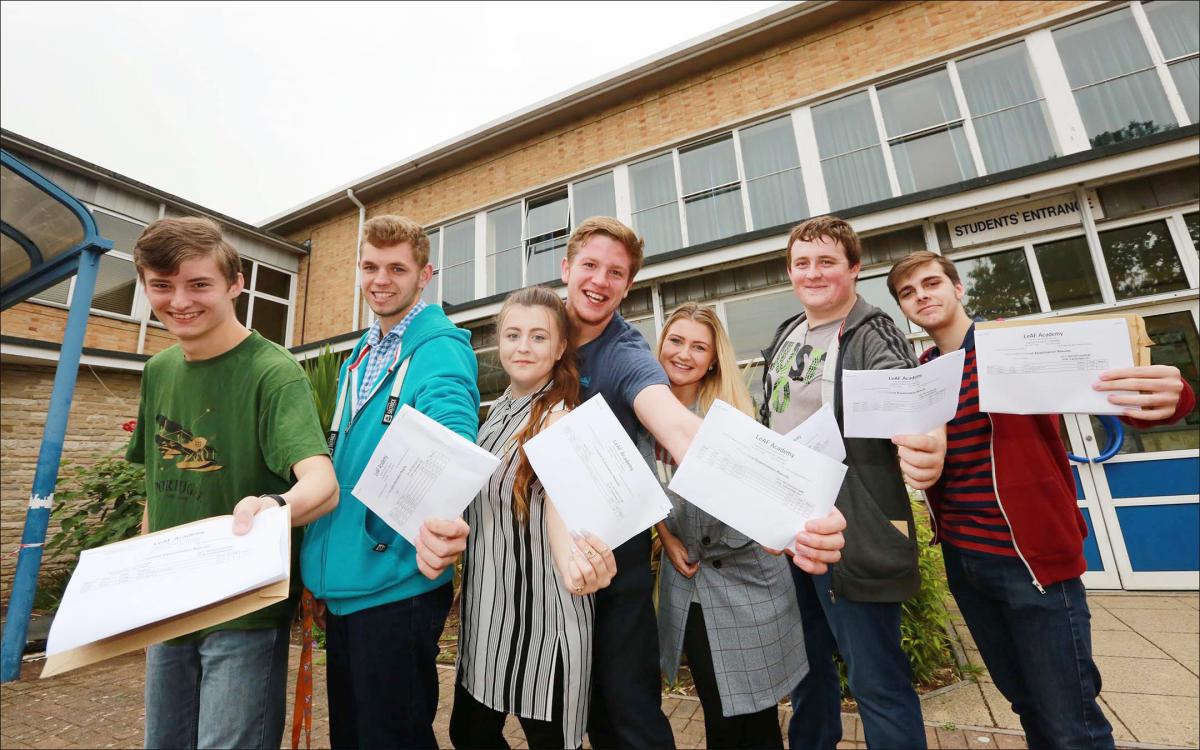A Level results day at LeAF Oak Academy 