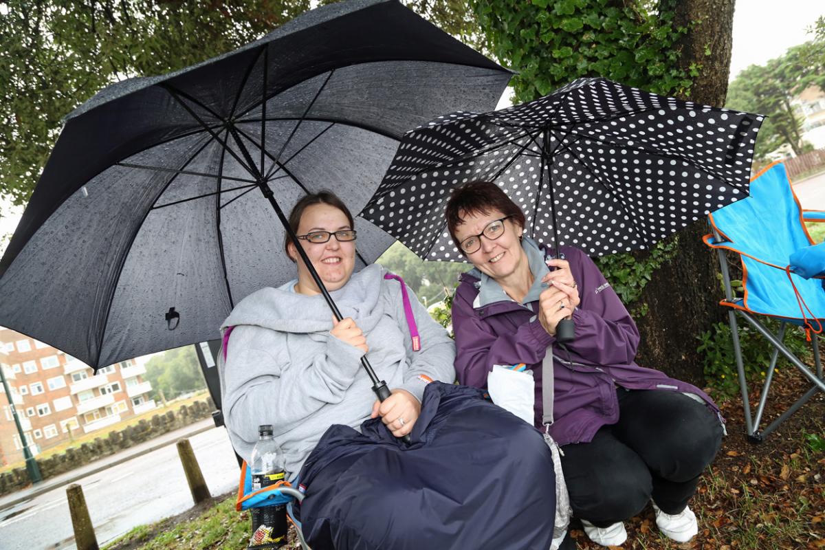 Rain and very low cloud stopped play on day one. Here are all our pictures