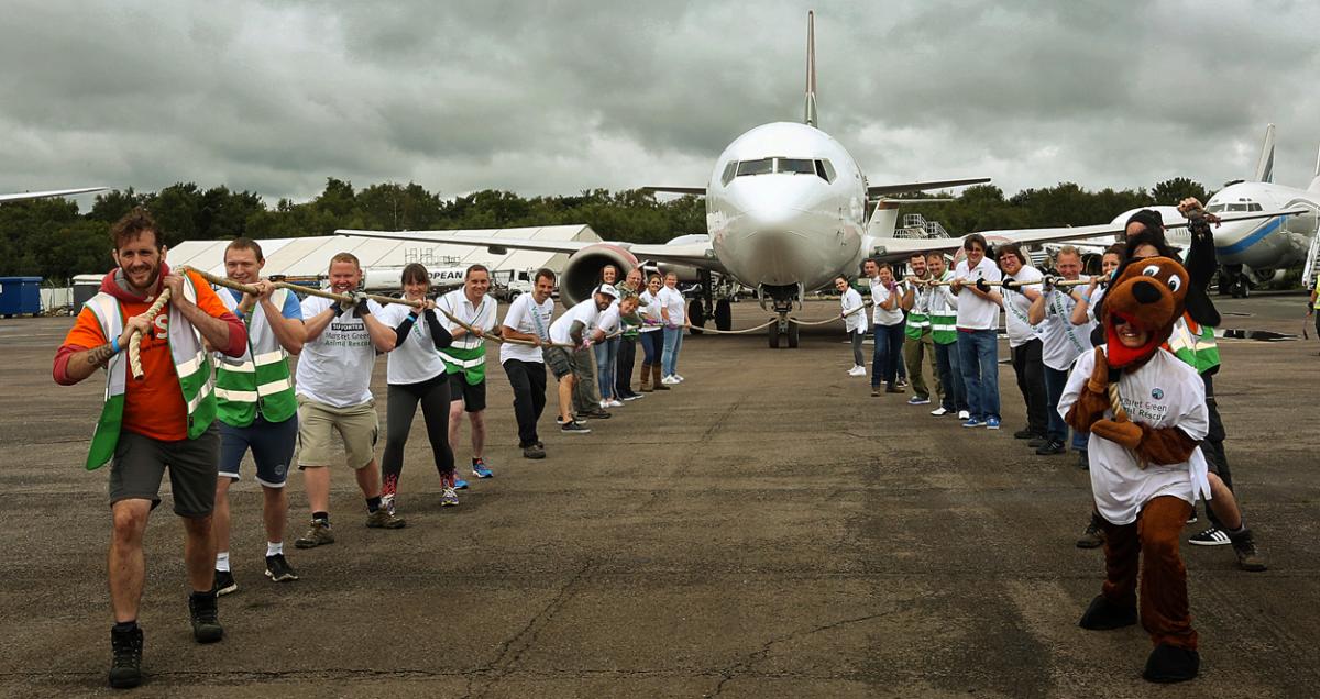 Pictures from the 2015 plane pull at Bournemouth Airport. Pictures by Sally Adams 
