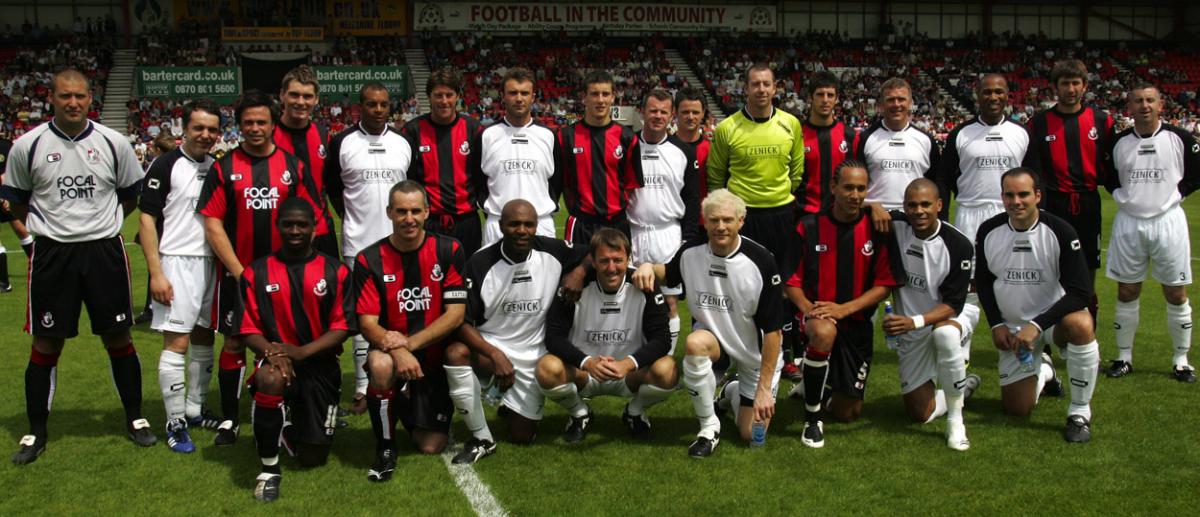 AFC Bournemouth V Luther Blissett XI at the Luther Blissett testimonial 2007.  A selection of the images that are featured in the Daily Echo, AFC Bournemouth Photographic Book. 