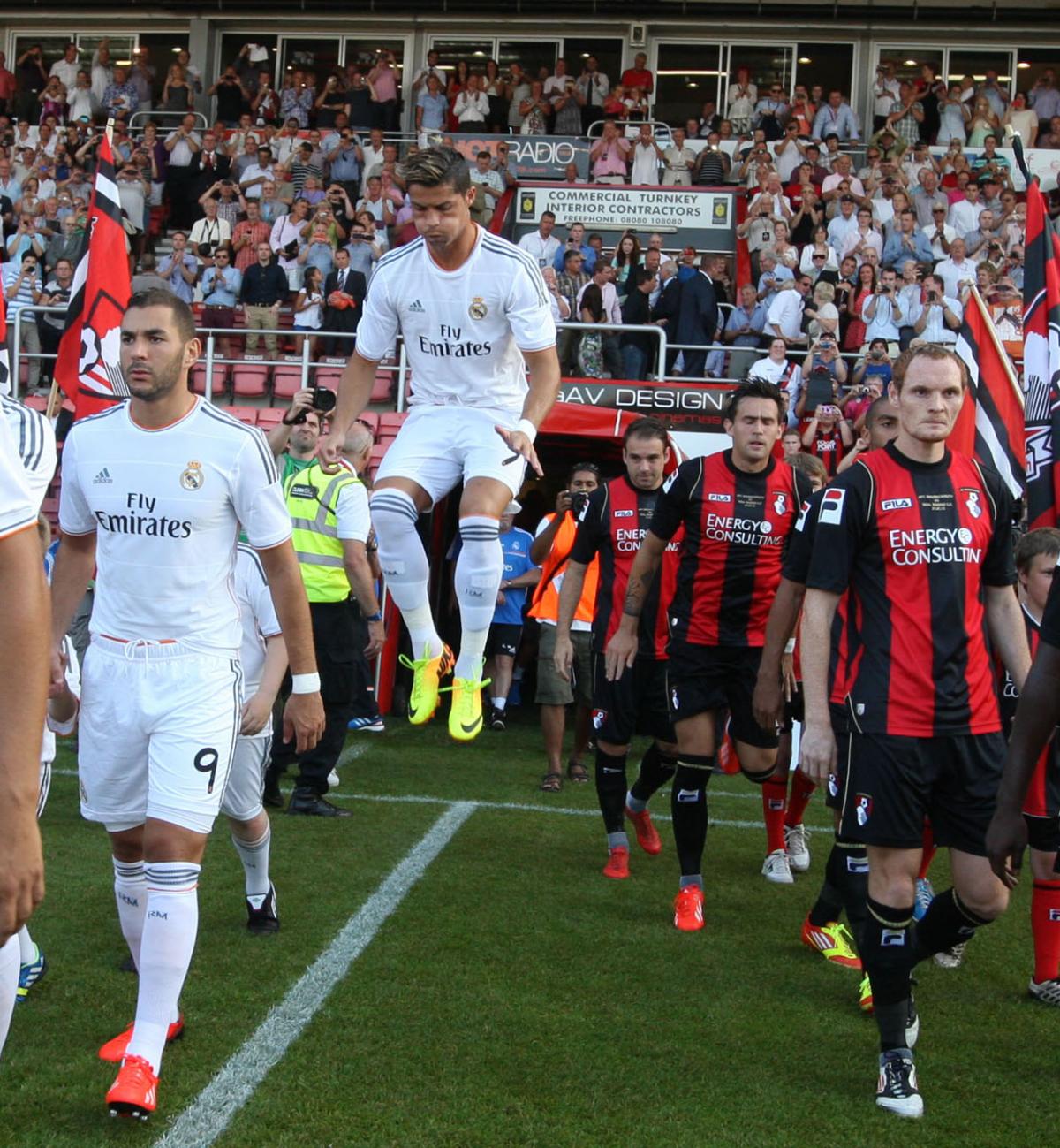 AFC Bournemouth v  Real Madrid  at the Goldsands Stadium.  A selection of the images that are featured in the Daily Echo, AFC Bournemouth Photographic Book.