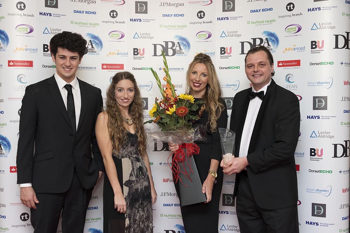 Alastair Chamorro and Aimee Looker of VoIP Unlimited with Georgina Hurcombe and Tom Suddrey of LoveLove Films