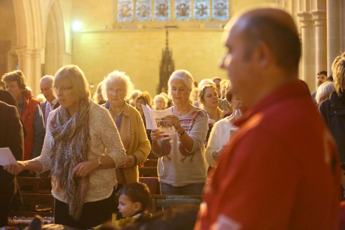 All the pictures from the animal Christmas carol service 