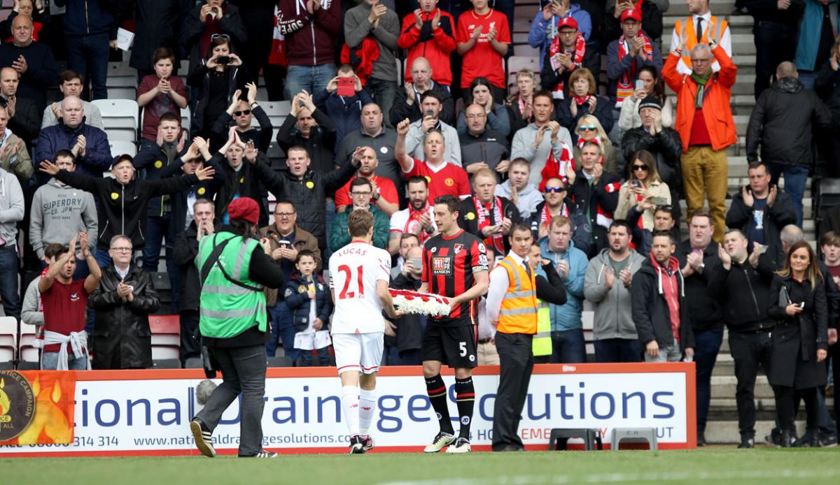 AFC Bournemouth v Liverpool FC on Sunday, April 17, 2016, at the Vitality Stadium. 