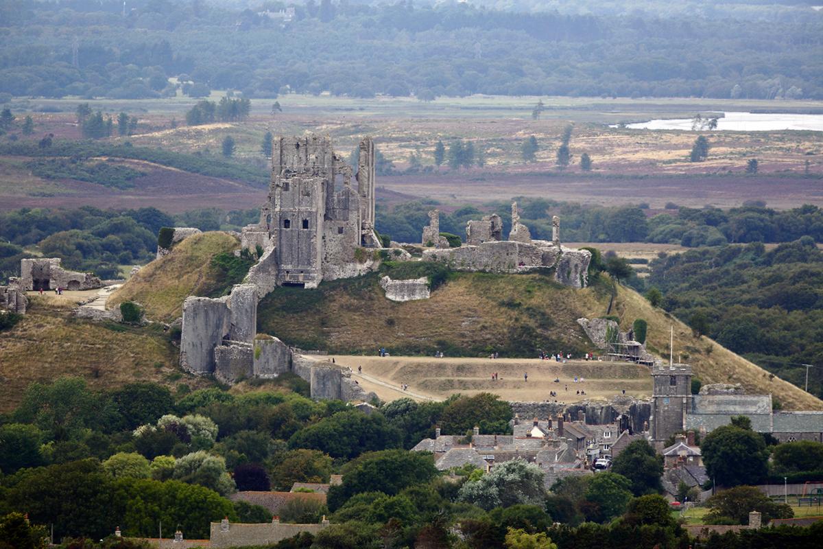 Looking down on Corfe Castle from Kingston  Sent in by  Adrian Groves