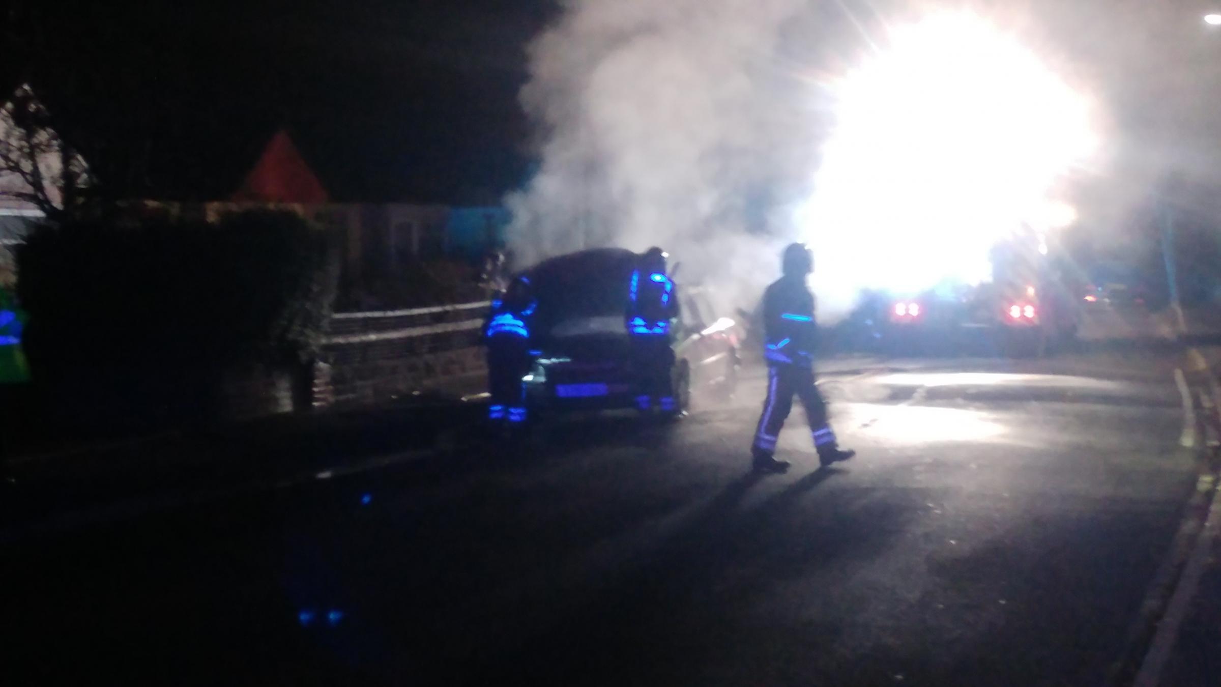 Firefighters called to large car fire